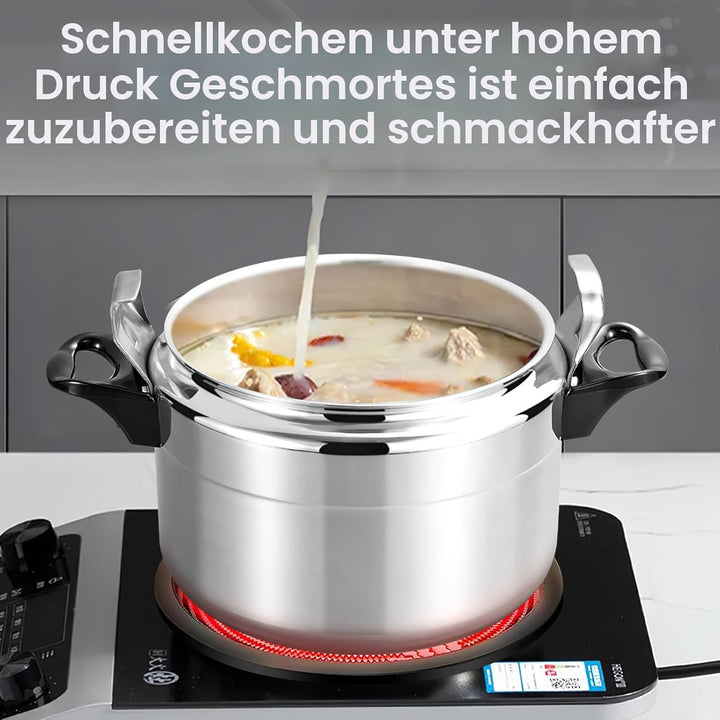 Schnellkochtopf für Küche und Gastronomie, Schnellkochtöpfe aus Aluminiumlegierung mit sicherem Vent