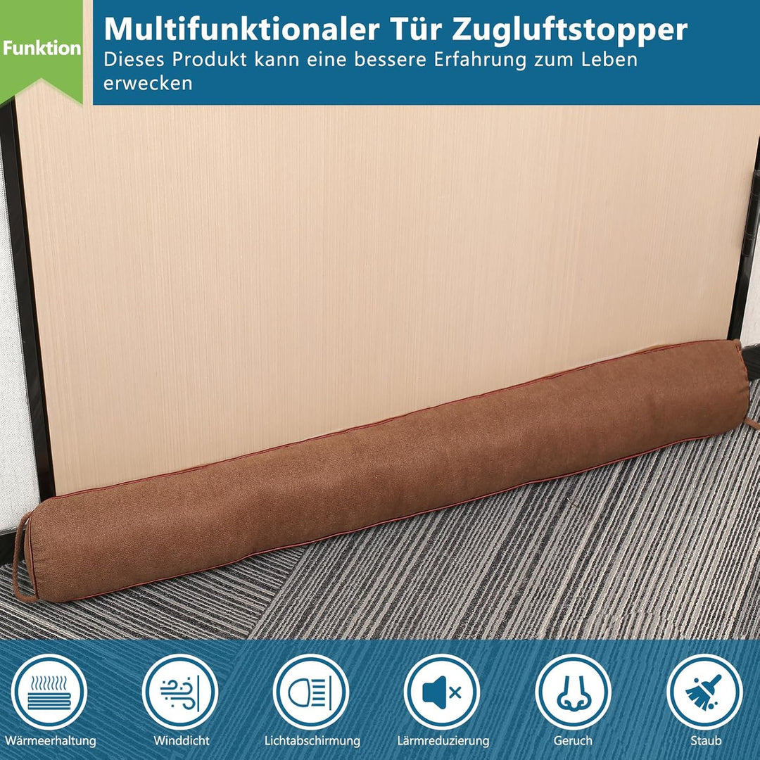 HooTown Zugluftstopper für Türen, 92cm Schwerer Windstopper Türluftstopper für Schutz, Zugstopper Ha