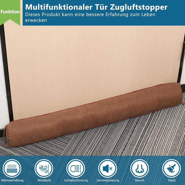 HooTown Zugluftstopper für Türen, 92cm Schwerer Windstopper Türluftstopper für Schutz, Zugstopper Ha