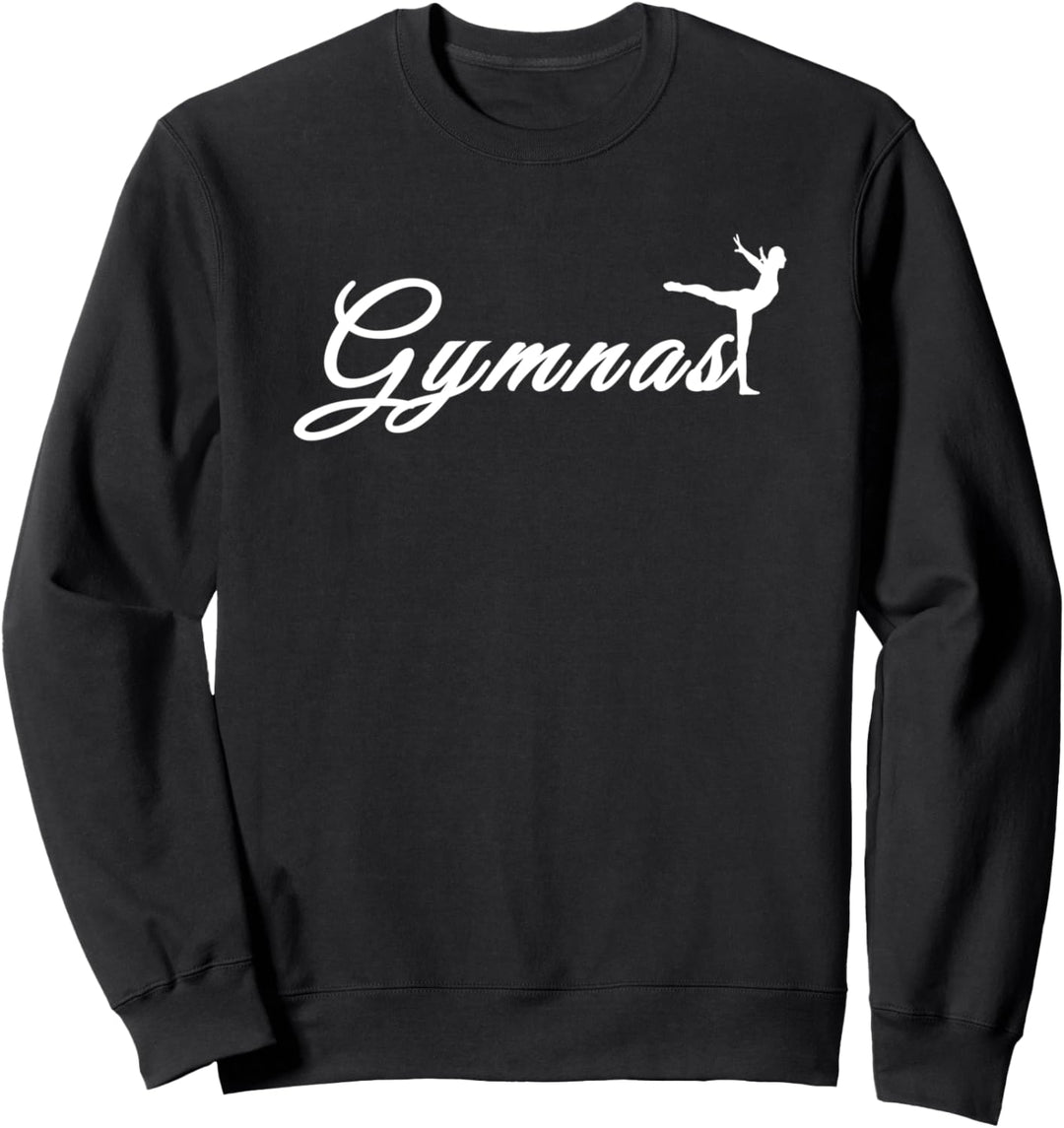 Gymnast Silhouette Art Gymnastics Girls Tumbling Gear Gift Sweatshirt