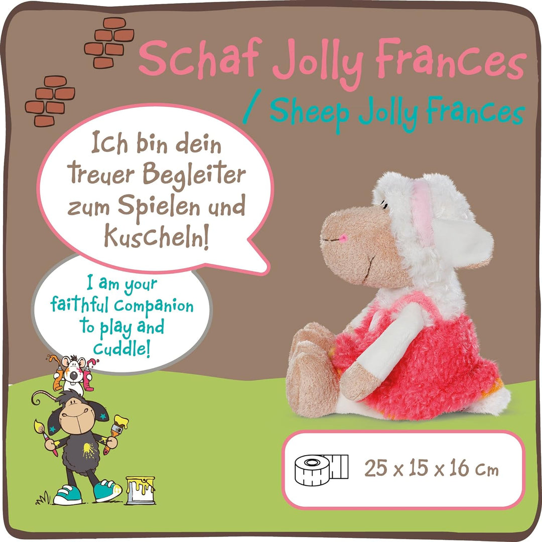 NICI Kuscheltier Schaf Jolly Frances stehend 25 cm I Plüschtier für Mädchen, Jungen & Babys I Flausc