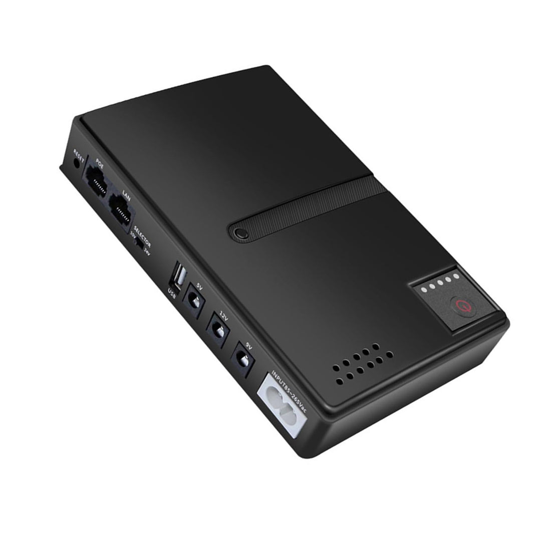 Mini-USV-Batterie-Backup Unterbrechungsfreie Stromversorgung 15 V 24 V POE 5 V 9 V 12 V USB 18 W Aus