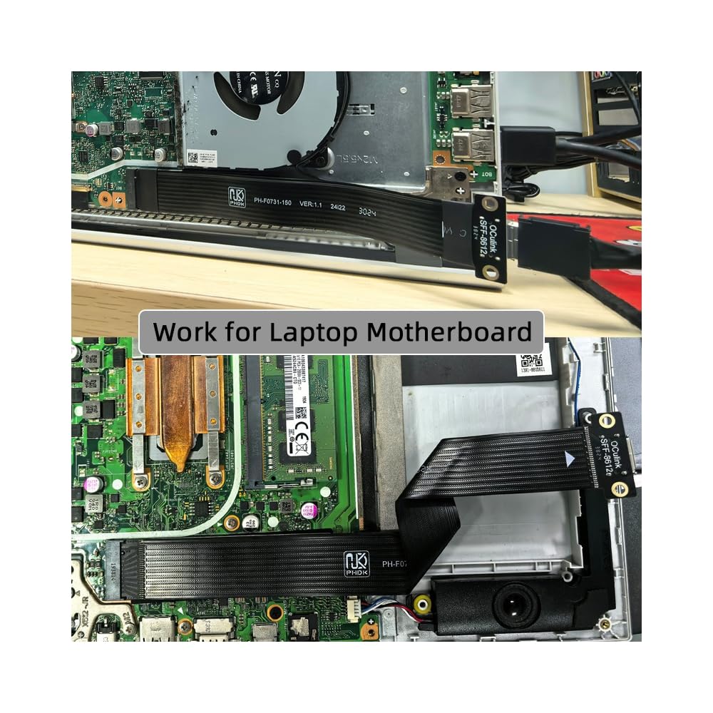 CY 2280 NGFF PCI-E4.0 M.2 M-Key zum Oculink SFF-8612 SFF-8611 Hostkabel 15 cm für NVME U.2 SSD Egpu
