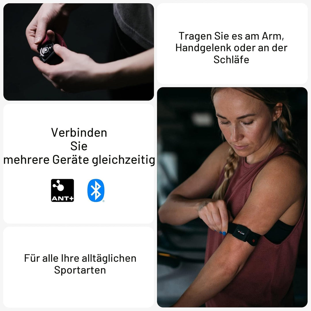 Polar Verity Sense Ohr Dark Red M-XXL Pulssensor Dunkelrot