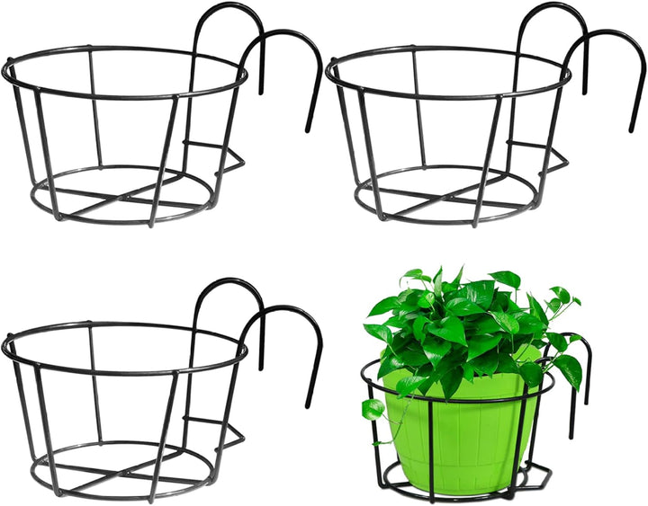 Blumenkasten Balkon Blumentopf BalkongeläNder Anlagen Halter 3pcs Pflanze Ständer mit Hakengeschweis