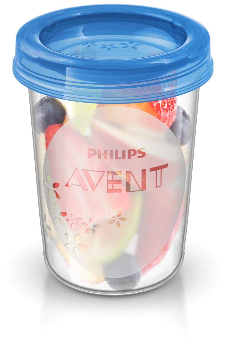 Philips Avent 4-in-1-Babynahrungszubereiter SCF883/01 mit 20er Pack Aufbewahrungsbecher für Babynahr