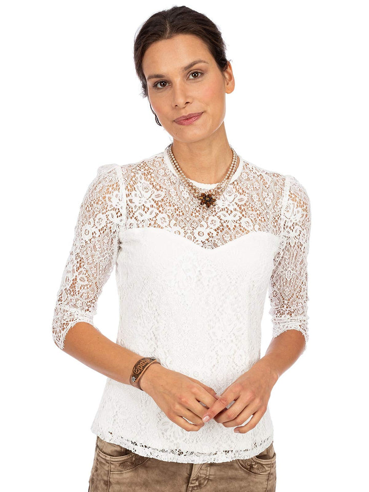 Spieth & Wensky Damen Bluse ROA 38 Beige, 38 Beige