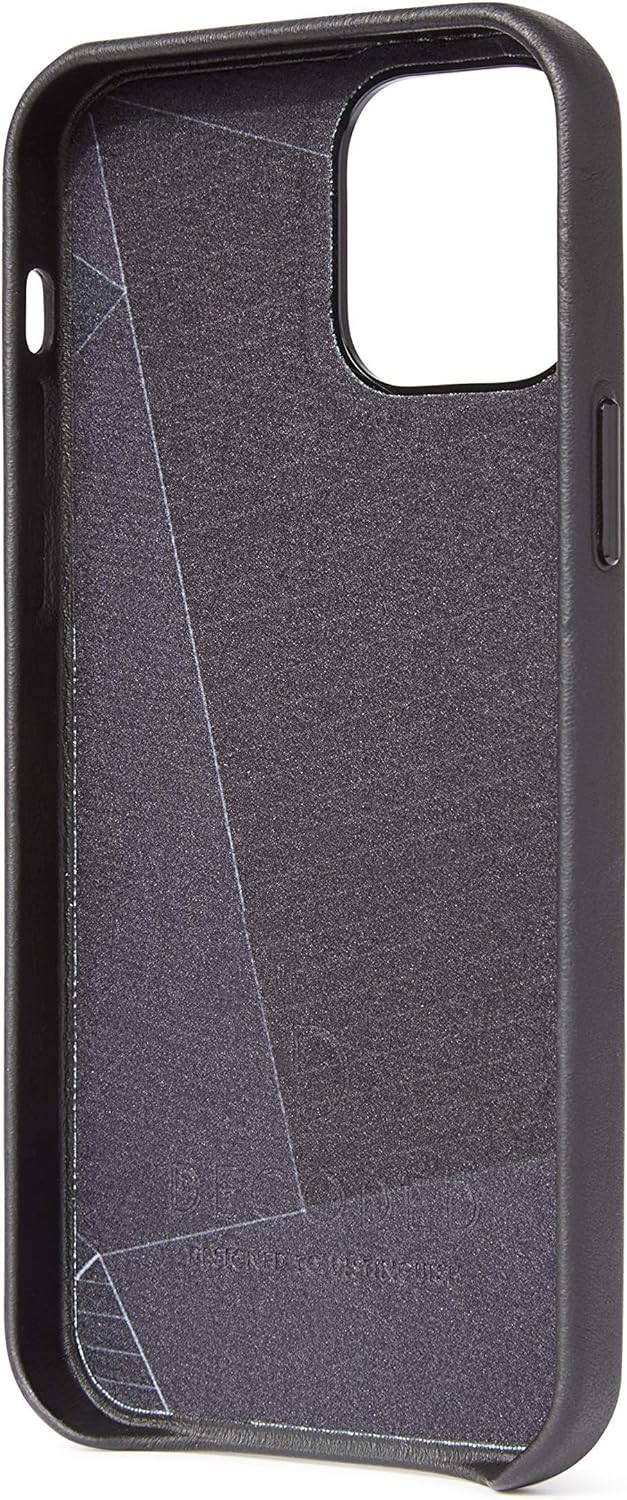 Decoded© Premium Leder Handyhülle - iPhone 12 Pro Max - Getestet von Apple - Extra Schutz - Stossdäm