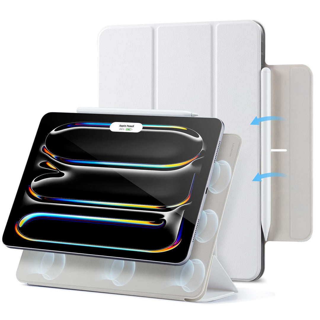 ESR für iPad Pro 13 Zoll Hülle M5/M4 (2025/2024), magnetische Befestigung, dünne Trifold Ständerhüll