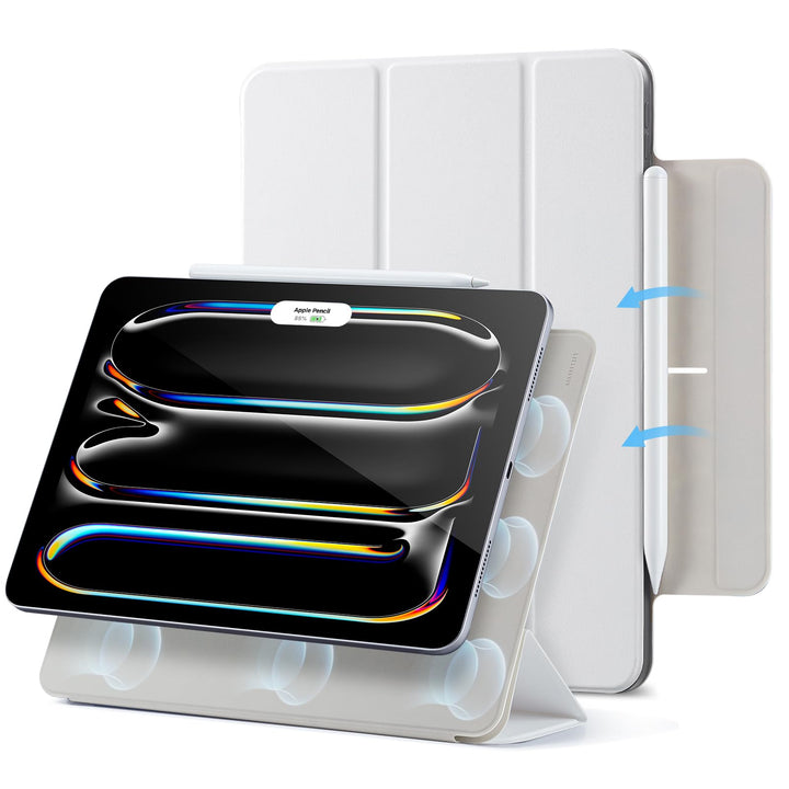 ESR für iPad Pro 13 Zoll Hülle M5/M4 (2025/2024), magnetische Befestigung, dünne Trifold Ständerhüll