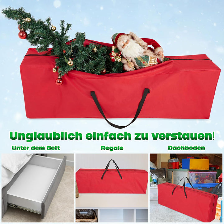 Weihnachtsbaum Lagerung Christmas Tree Aufbewahrungstasche mit Reissverschluss & Tragegriff, Tannenb