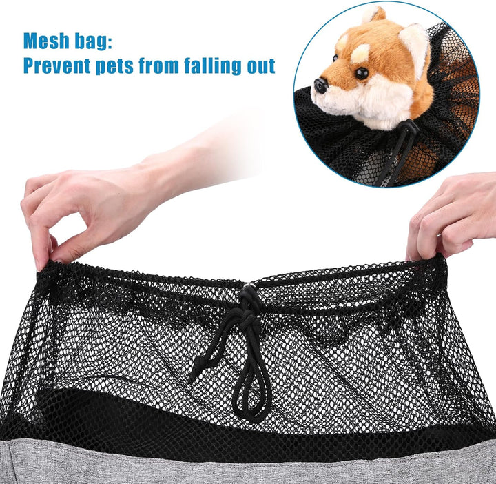 Ownpets Hundetragetasche, Hundetasche bis 11kg, Tragetuch Hund, Hundetasche mit verstellbarem Schult