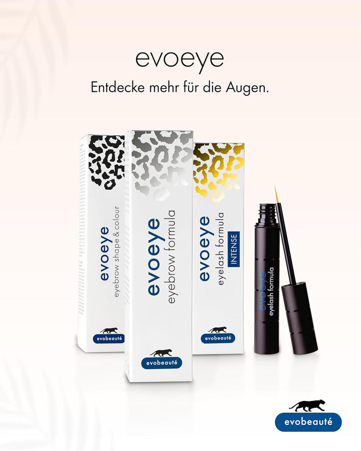 EVOBEAUTÉ Vorteils-Set evoeye Eyelash Formula 3ml + 1ml I Wimpernserum für lange &amp; volle Wimpern in