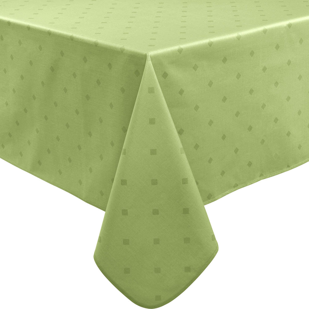 Erwin Müller abwaschbare Tischdecke, Tischwäsche Neuss im Rautendesign grün Grösse 110x140 cm - acry