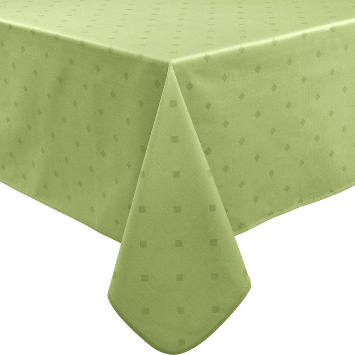 Erwin Müller abwaschbare Tischdecke, Tischwäsche Neuss im Rautendesign grün Grösse 110x140 cm - acry