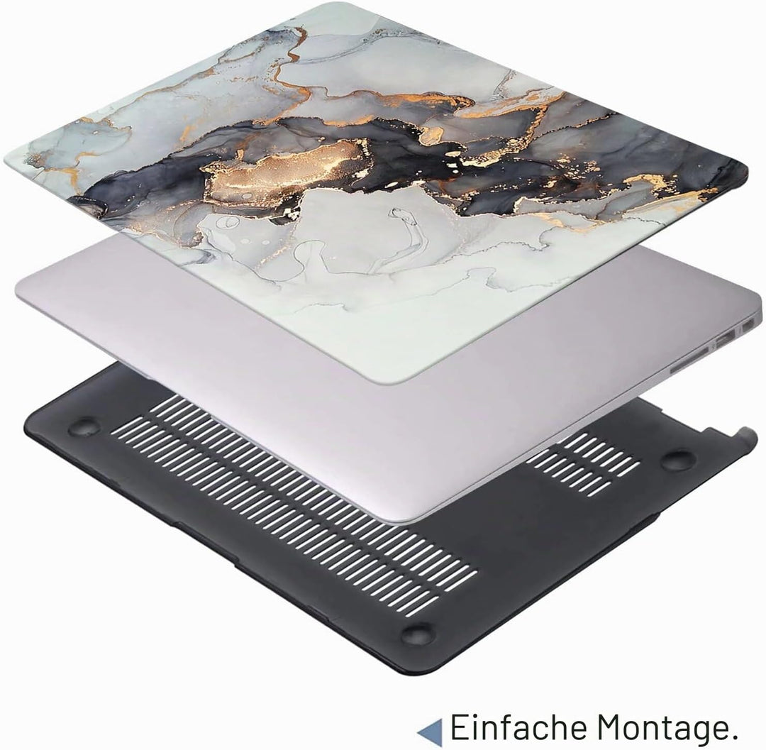 MOKASE Hülle Kompatibel mit MacBook Air 13 Zoll 2021 2020 A2337 M1 A2179 A1932 Touch ID, Plastik Har