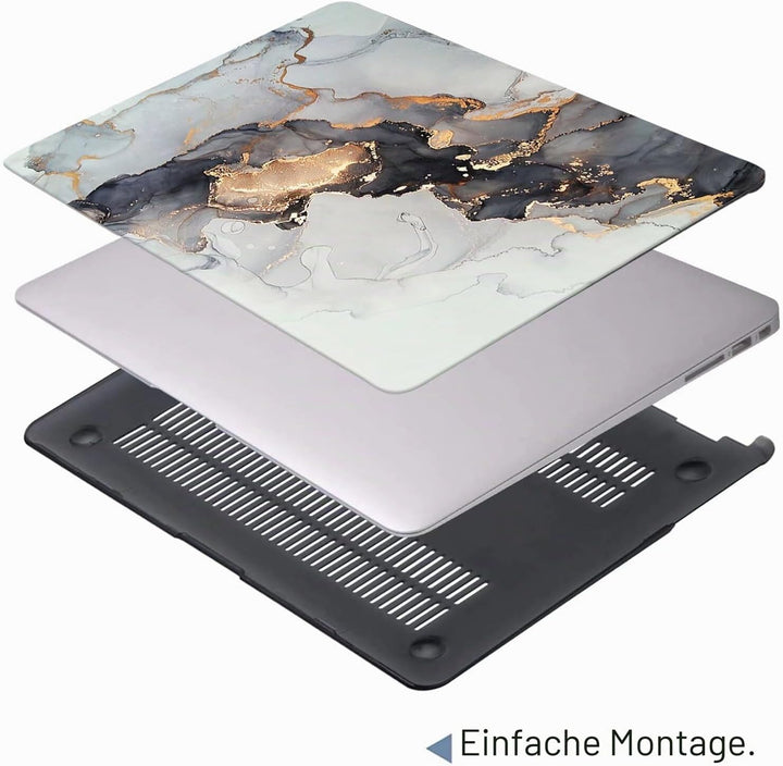 MOKASE Hülle Kompatibel mit MacBook Air 13 Zoll 2021 2020 A2337 M1 A2179 A1932 Touch ID, Plastik Har