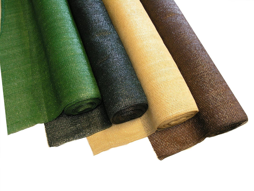 NOOR Schattiergewebe, 2,00 x 10m in beige I Mehrzweck-Sichtschutz für Gärten und Gewerbe I 100% Sonn