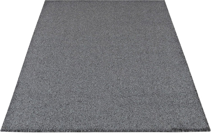 Carpetsale24 Teppich 200x290 cm Grau, Kurzflor, Einfarbig, Modern, Rechteckig, Pflegeleicht, rutschf