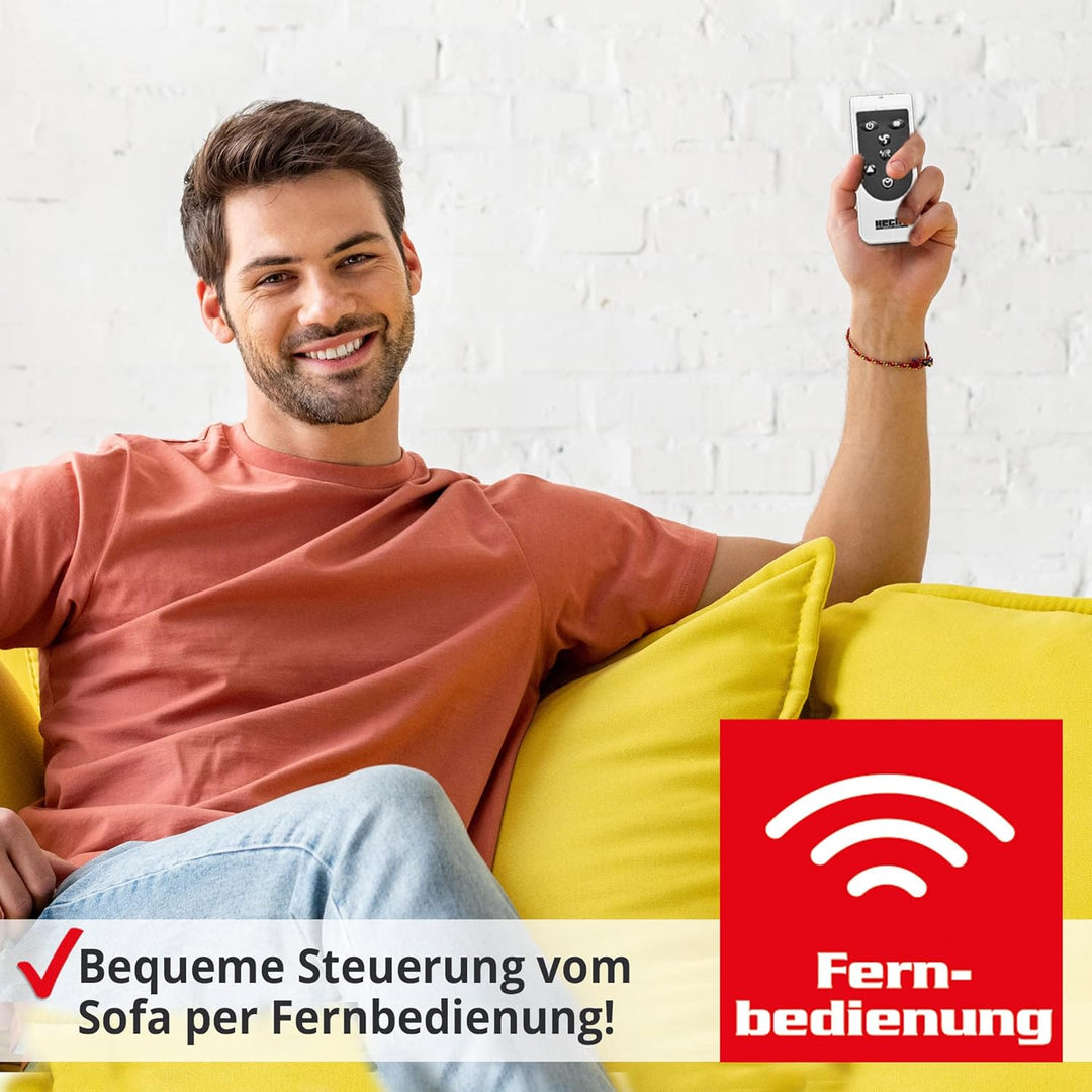 HECHT Elektroheizung (Brandneue Version) - Heizgerät für eine schnelle und wohlfühlende Wärme – Stro