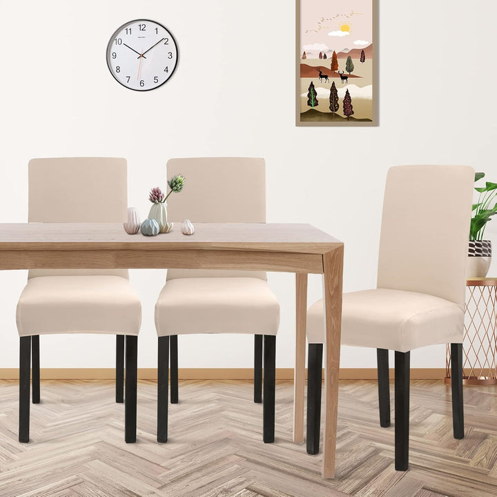 Jaotto Stuhlhussen 6er Set Wasserdicht Stuhlhussen für Esszimmerstühle Stretch Stuhlhussen Schwingst