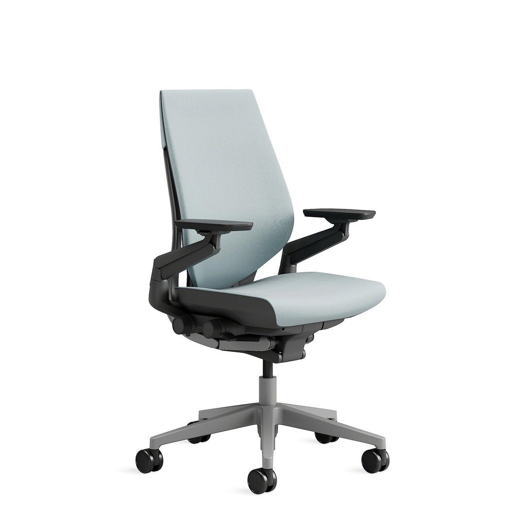 Steelcase Gesture Ergonomischer Bürostuhl mit 360° Armlehnen und 3D-Live Back Lumbalstütze Sturmhori