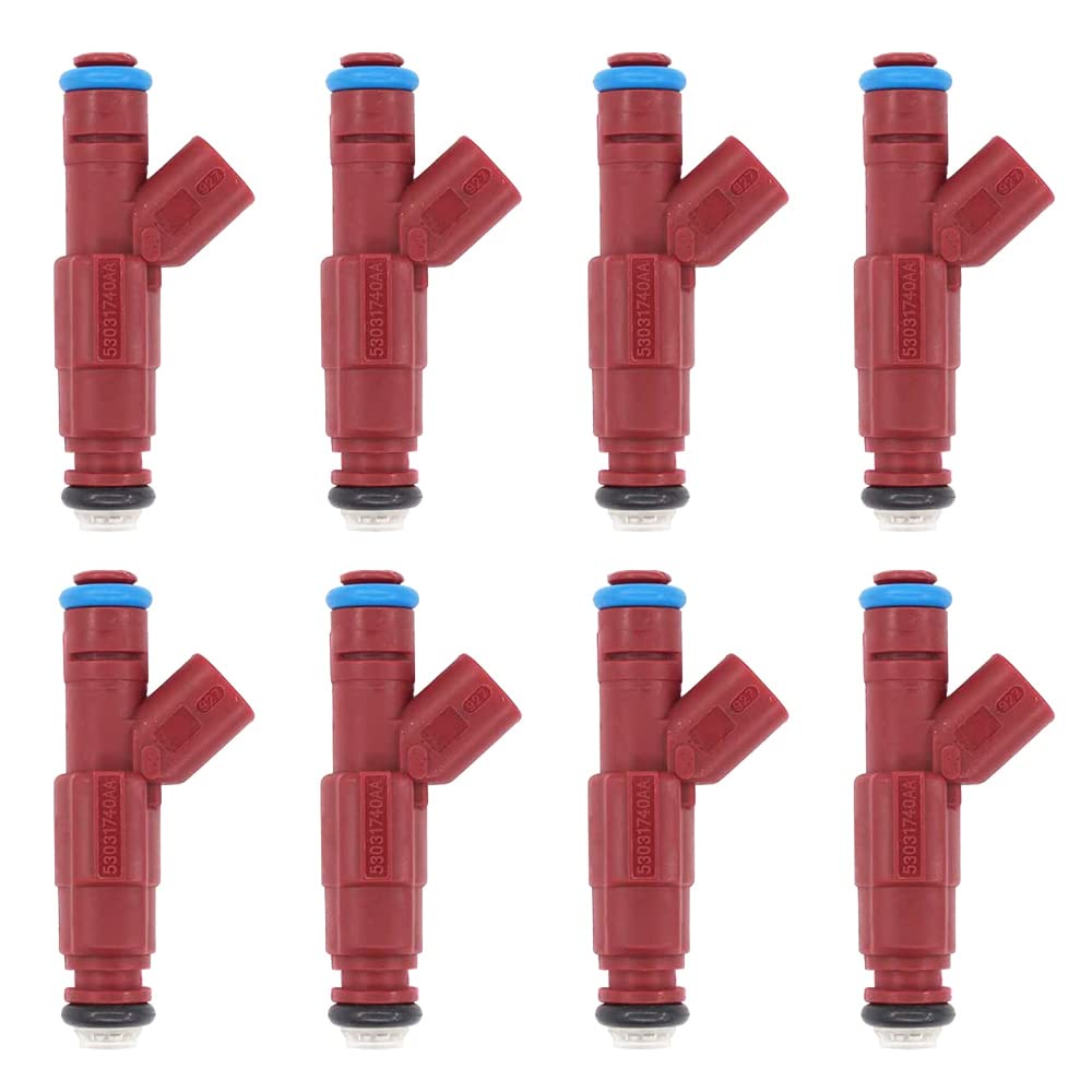 Riloer 8 Stück 1-Loch Einspritzdüsen 0280155934 53031740AA 812-12132 Für 97-03 Do-dge Da-ko-ta Dur-a