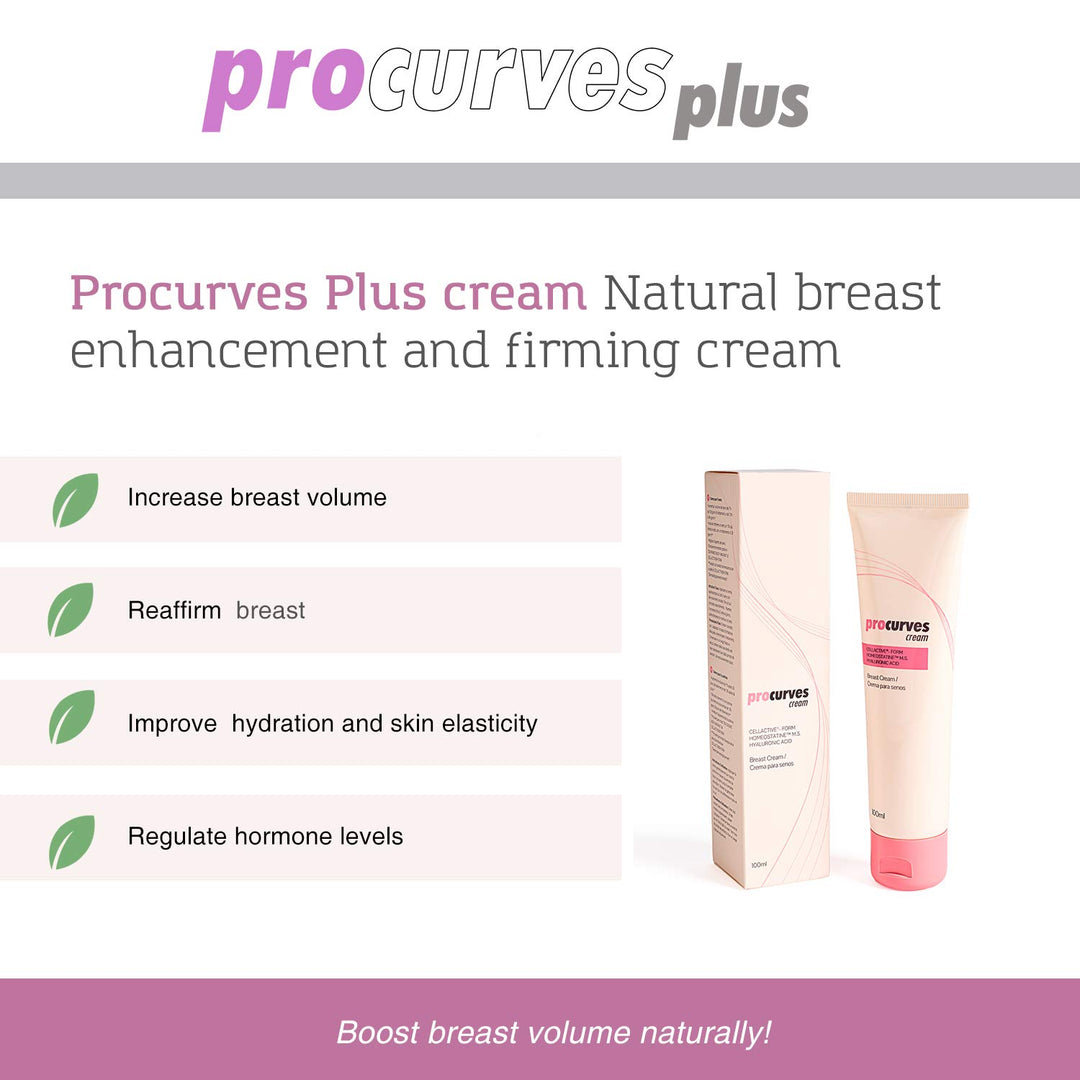 Brustvergrösserung - 2 Procurves Cream: Creme zur natürlichen Vergrösserung