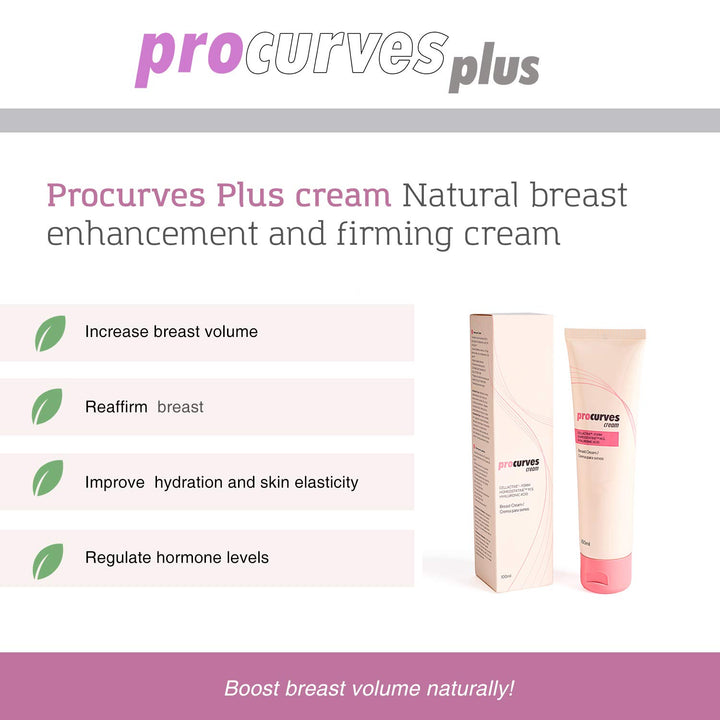 Brustvergrösserung - 2 Procurves Cream: Creme zur natürlichen Vergrösserung