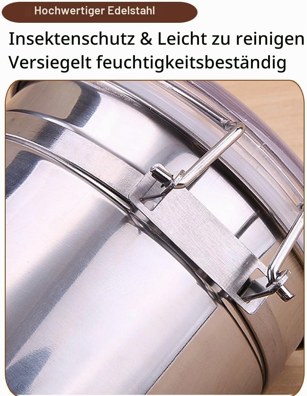 Kaffeedose Luftdicht mit Deckel Kaffeebohnen Behälter für Kaffeepulver Bohnen Tee Mehl Müsli Zucker,