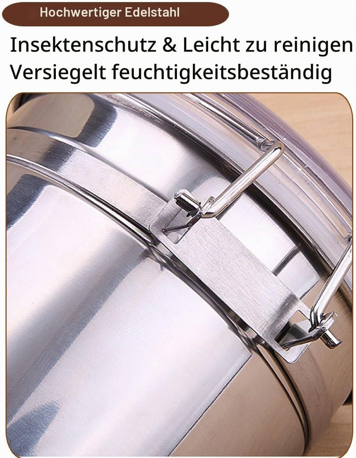 Kaffeedose Luftdicht mit Deckel Kaffeebohnen Behälter für Kaffeepulver Bohnen Tee Mehl Müsli Zucker,