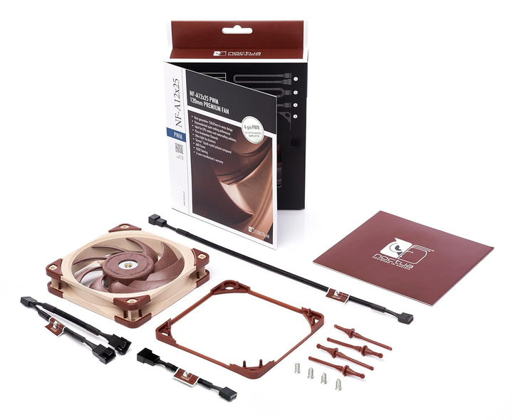 Noctua NF-A12x25 PWM, Leiser Premium-Lüfter, 4-Pin (120mm, Braun) único, único