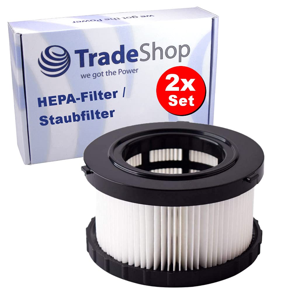 Trade-Shop 2X Ersatz für HEPA-Filter DeWalt DC 5151 H DC5151H kompatibel mit DC 515 DCV 517 N DCV517