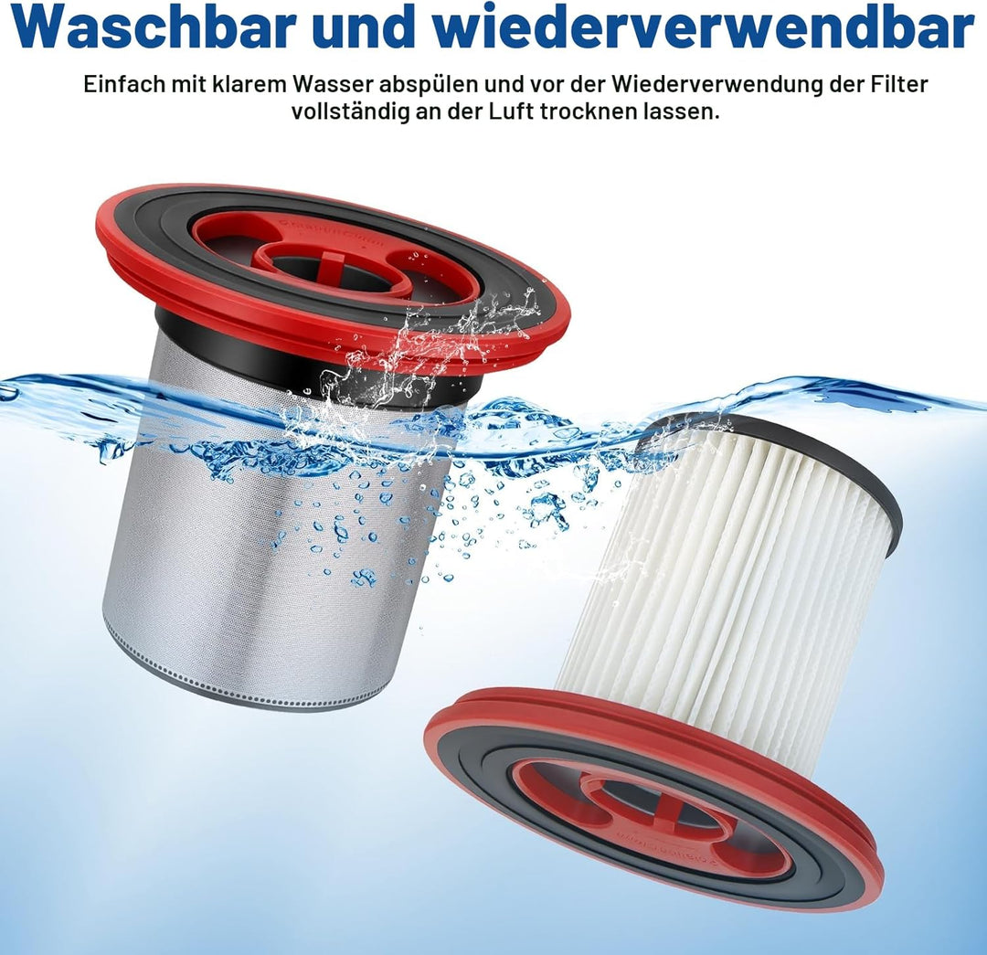12040193 4er-Pack waschbare Filter für Bosch Unlimited Serie 7 schnurlosen Staubsauger BKS711XXL BBS