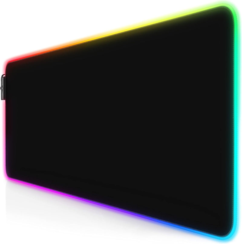 TITANWOLF - RGB Gaming Mauspad - LED Schreibtischunterlage - 800x300 mm - XXL Mousepad - LED Multi C