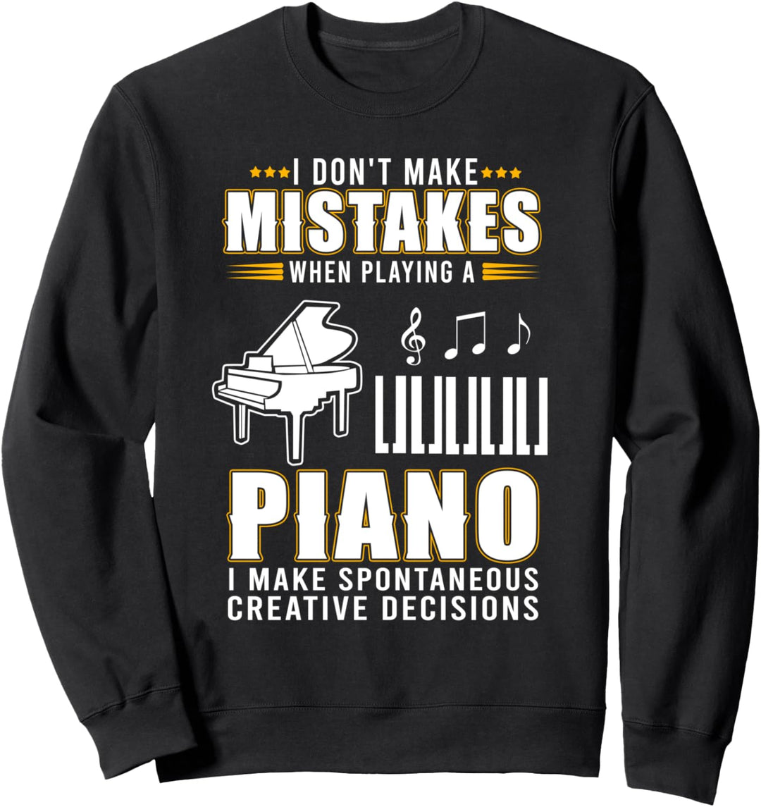 Klavierspieler Klavier Piano Lustig Sweatshirt