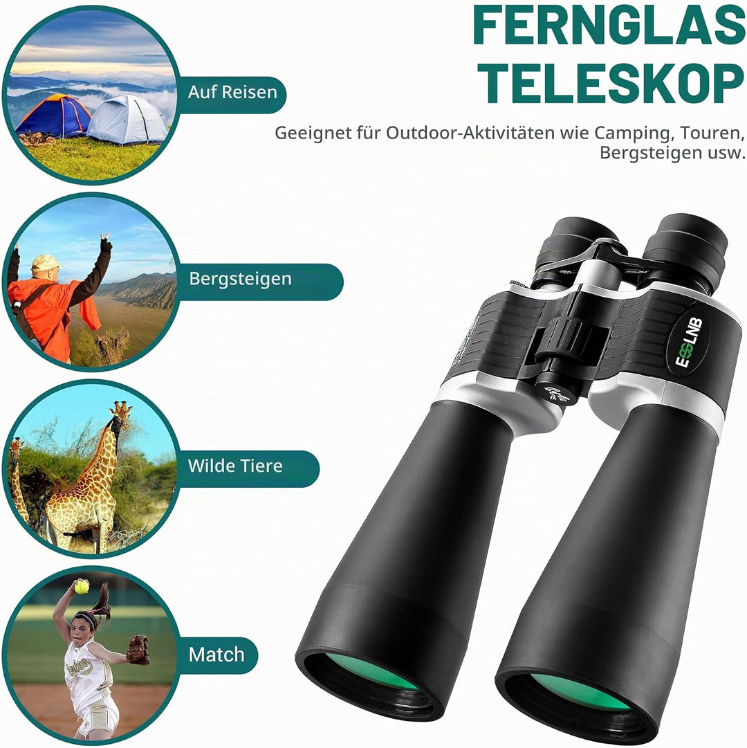 ESSLNB Zoom-Ferngläser 13-39x70 für Sternbeobachtung, mit Smartphone-Adapter, Stativadapter &amp; Aufbew