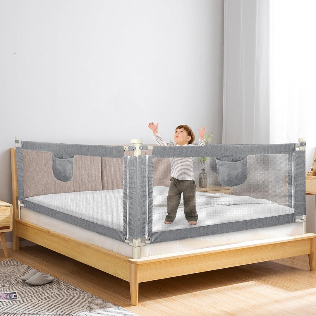 Bettgitter, Rausfallschutz, verstellbar, Höhe kann von 70 bis 105 cm angehoben werden, Sicherheit fü