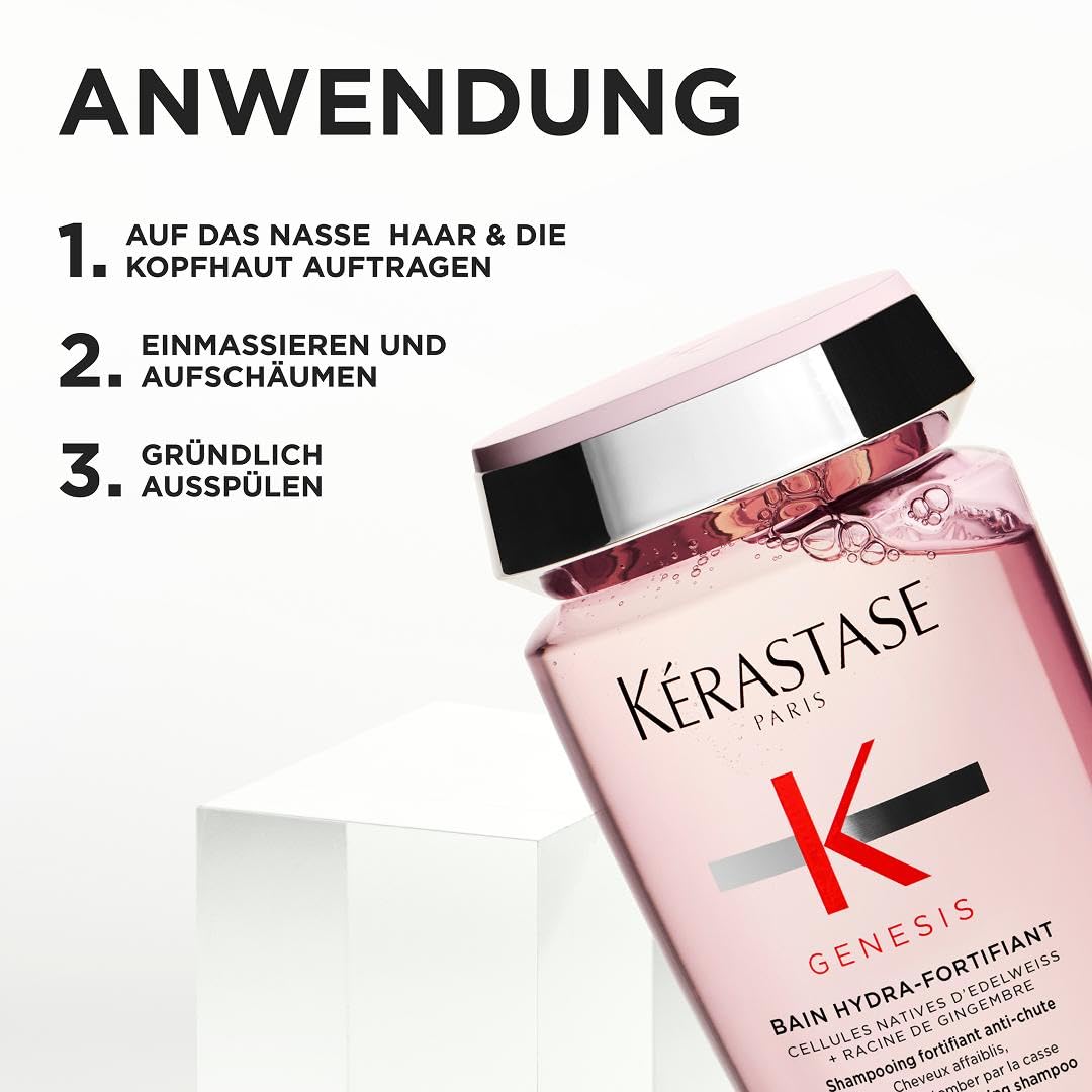 Kérastase | Shampoo für feines Haar, Nährendes und kräftigendes Haarbad gegen Haarverlust, Bain Hydr