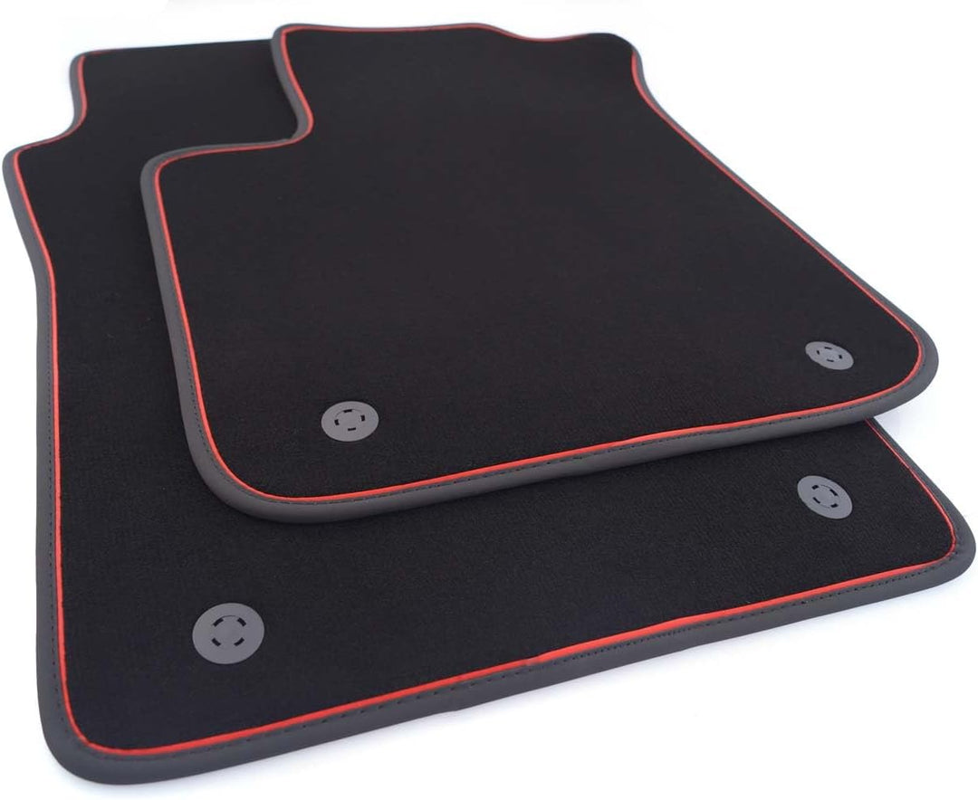 Fussmatten FIAT 500 (auch Cabrio, Sport, Mild Hybrid) Premium Velours Automatten in Original Qualitä