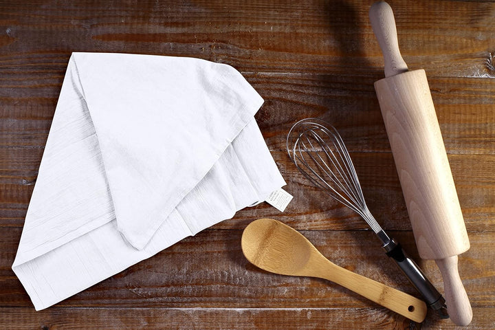 Utopia Kitchen Geschirrtücher mit Mehlsack, 71 x 71 cm, ringgesponnene 100 % Baumwolle, maschinenwas
