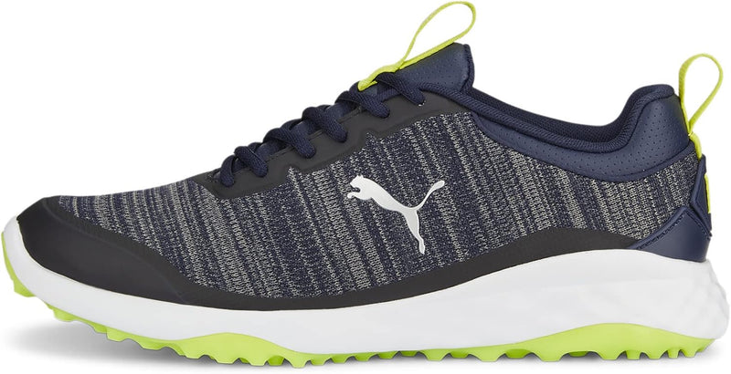 PUMA Herren Fusion Pro Golfschuh 40.5 EU Puma Navy Puma Silver Lime Smash, 40.5 EU Puma Navy Puma Si