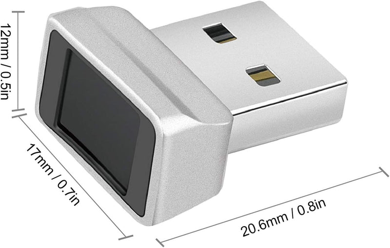 Cuifati USB-Fingerabdruckleser für Windows 7 8 10 Fingerabdruckscanner Scanner PC-Dongle-Fingerabdru