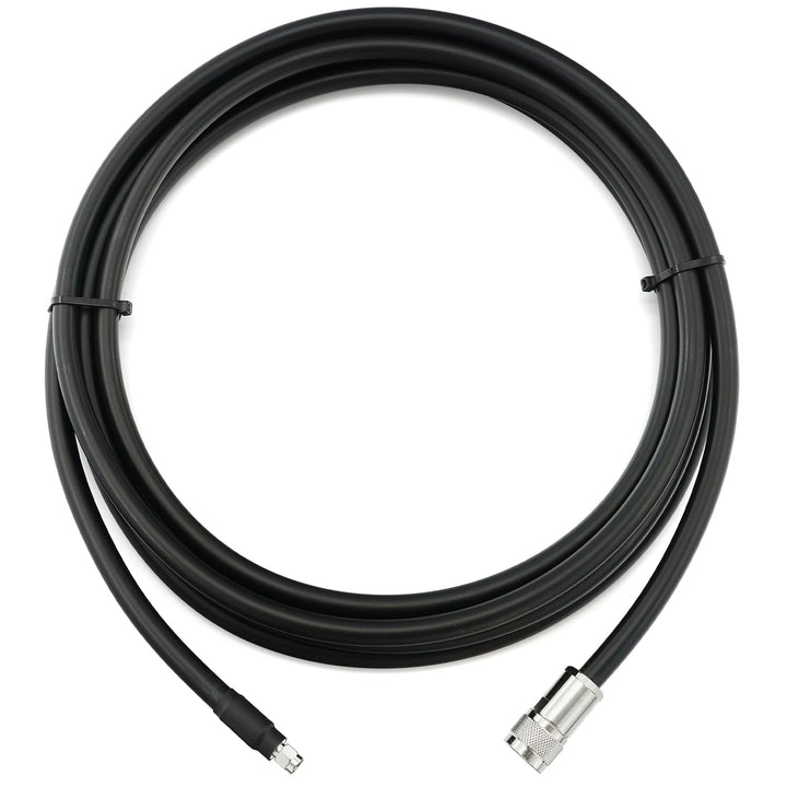 RANGEFUL 10m RP-SMA Stecker auf N Stecker Koaxialkabel – 10 Meter 8D-FB Ultra-Verlustarmes Ø11.1mm V