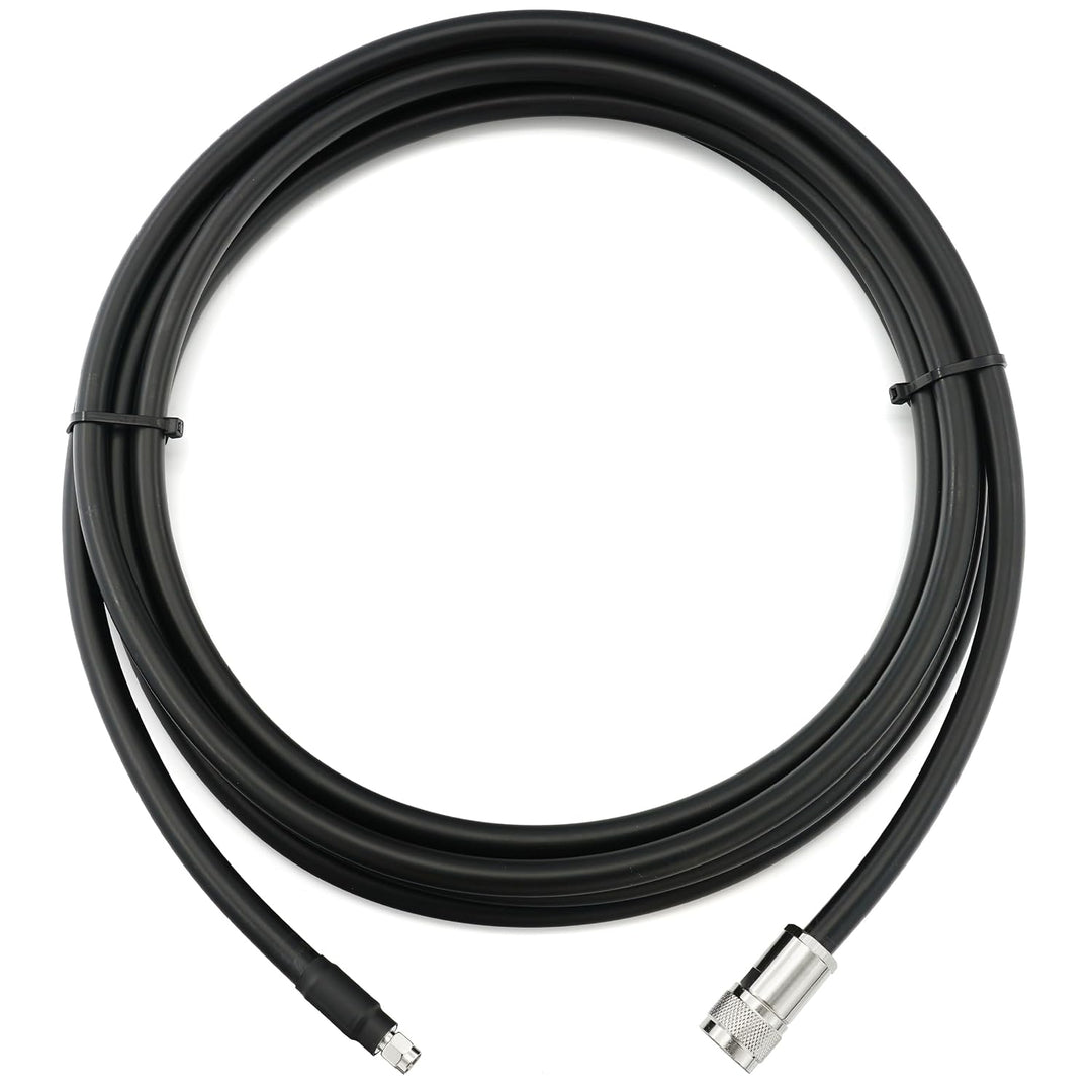 12m RP-SMA Stecker auf N Stecker Koaxialkabel – 12 Meter 8D-FB Ultra-Verlustarmes Ø11.1mm Verlängeru