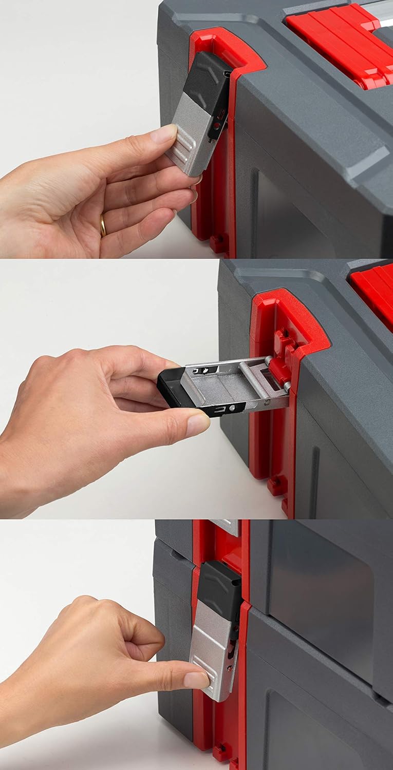 Connex Systembox - Grösse L - 34 Liter Volumen - 80 kg Tragfähigkeit - Individuell erweiterbares Sys