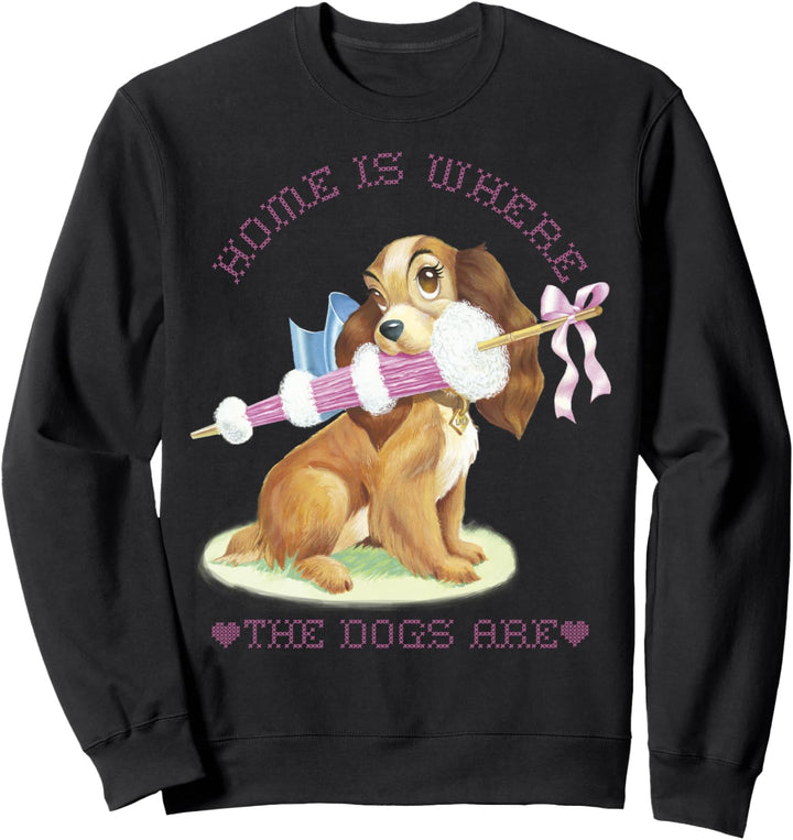 Disney Lady And The Tramp Lady Home Is Where The Dogs Are Sweatshirt