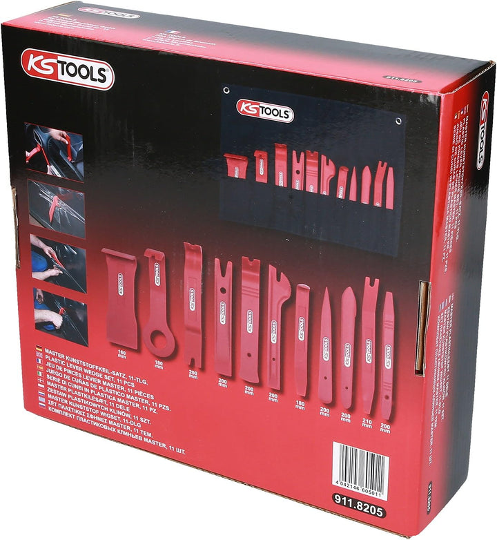 KS Tools 911.8205 MASTER Kunststoffkeil-Satz, 11-tlg