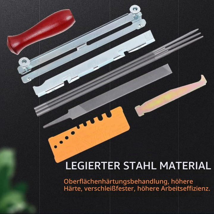 Kettensägen Schärffeilen Kit Sägeketten Feilen Chainsaw Sharpening Files Kit Universal Chainsaw File