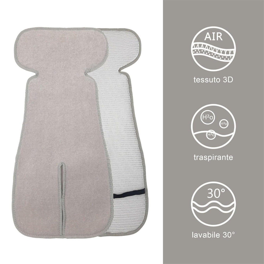 baby idea Universal-Kinderwagenbezug Sommer AIR MESH 3D mit atmungsaktivem, erfrischendem und antiba